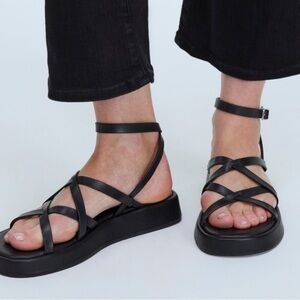 Madewell Black Strappy Sandals